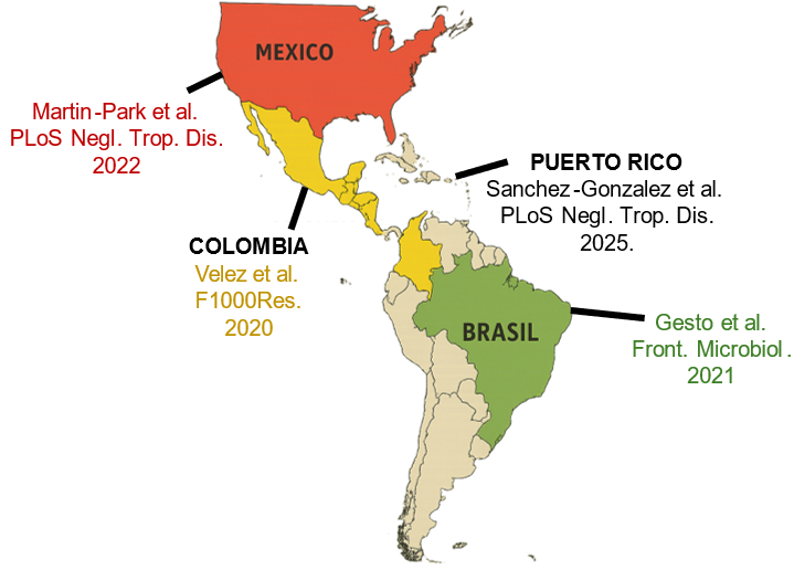Published field releases of Wolbachia-infected mosquitoes in Latin America.