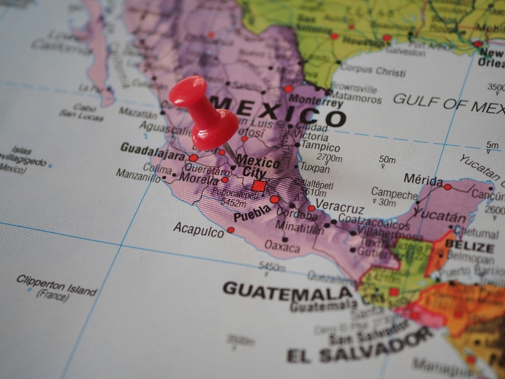 map of mexico