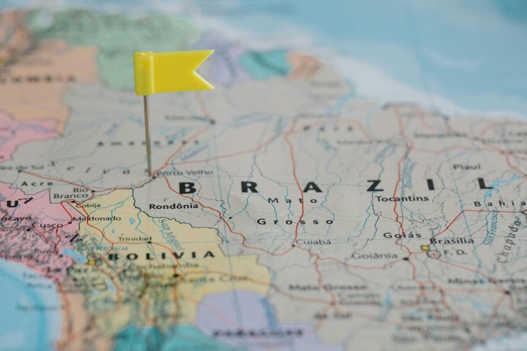 Yellow flag pinned in Brazil. Source: Lara Jameson via Pexels.