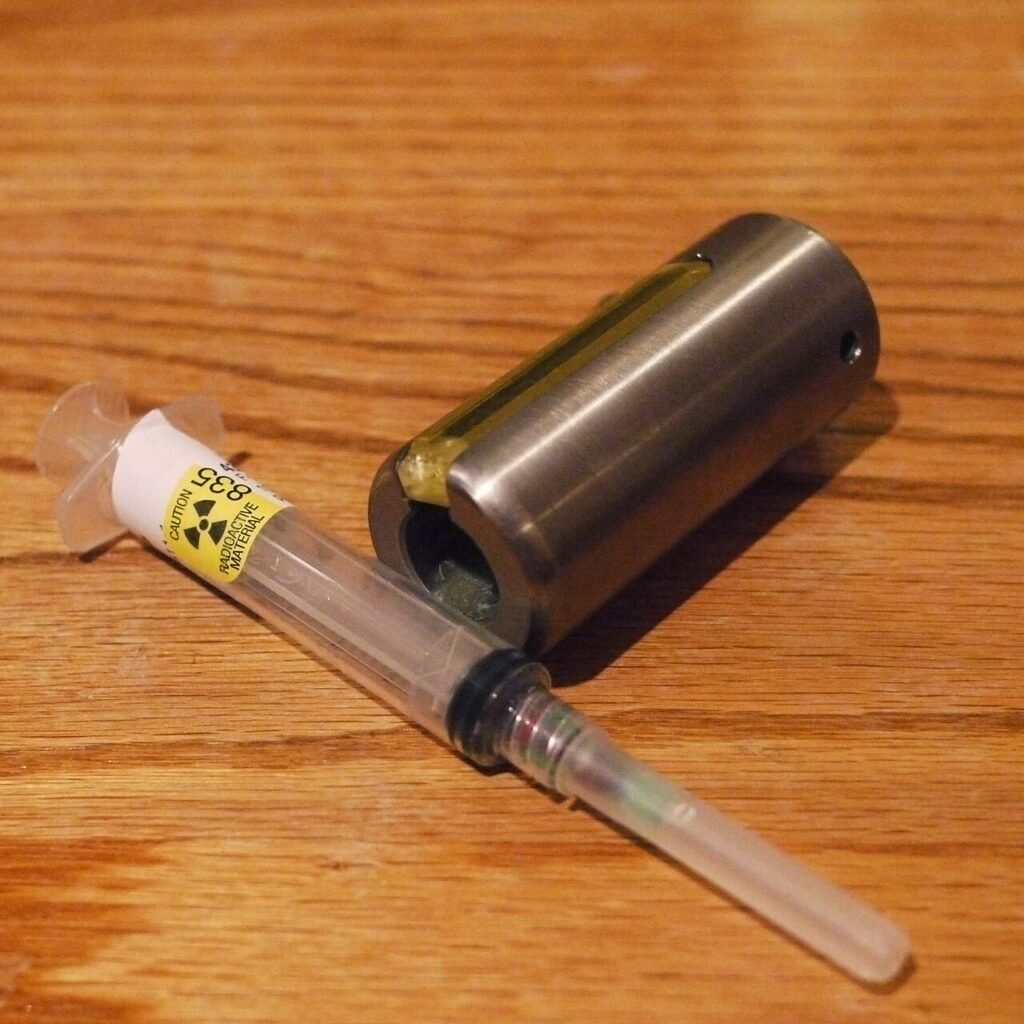 radioactive syringe